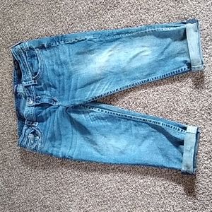 Vigoss Women's Rolled Cuff Denim Capris